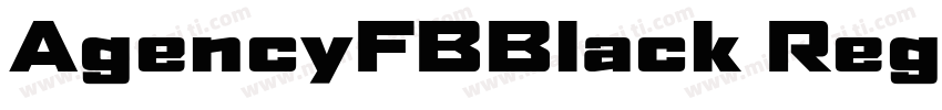 AgencyFBBlack Regula字体转换